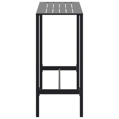 Bartafel 100x50x110 cm gepoedercoat staal zwart 5