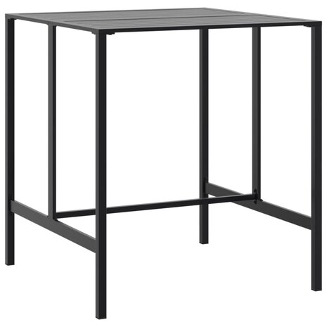 Bartafel 100x100x110 cm gepoedercoat staal zwart 2