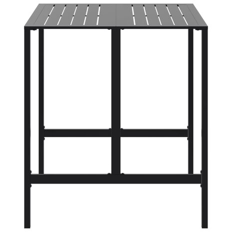 Bartafel 100x100x110 cm gepoedercoat staal zwart 5