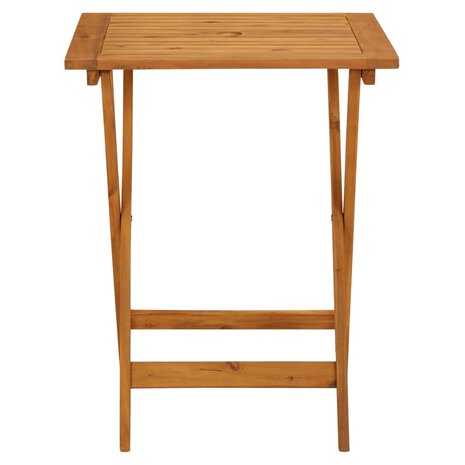 3-delige Bistroset poly rattan en massief hout beige 6