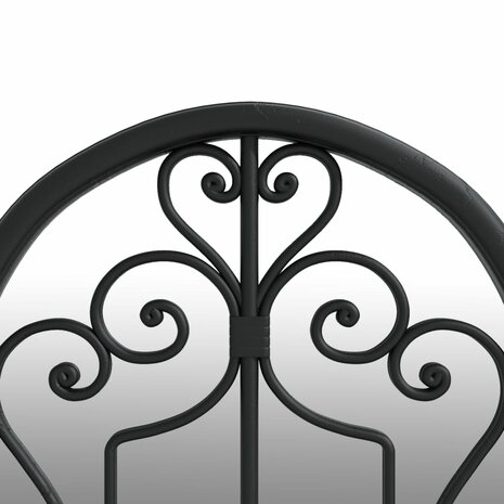 Tuinspiegel 100x45 cm ijzer zwart 5