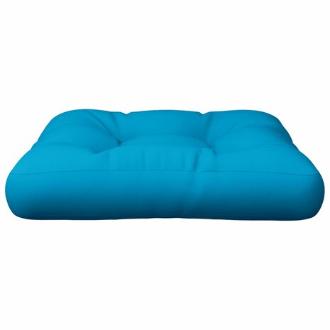 Palletkussen 50x50x12 cm stof blauw 4