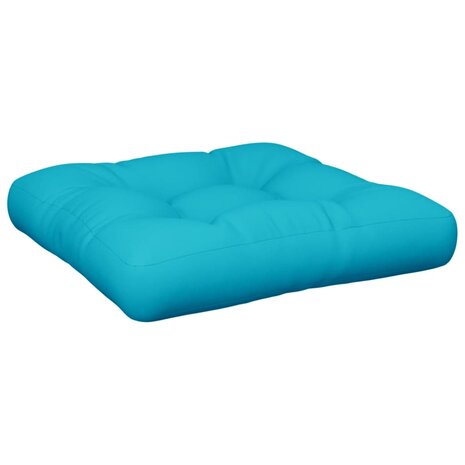 Palletkussen 60x60x12 cm stof turquoise 2