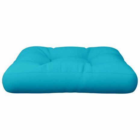 Palletkussen 60x60x12 cm stof turquoise 5