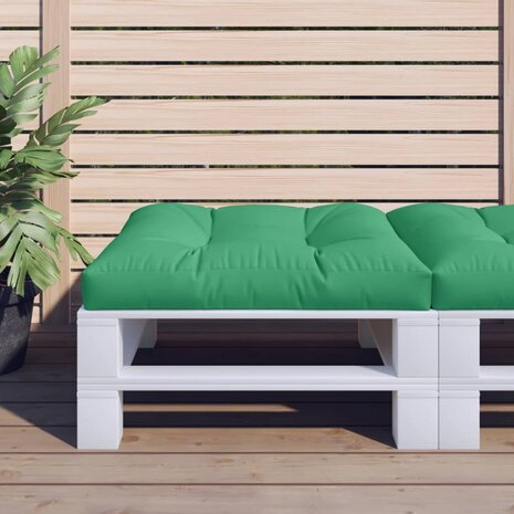 Palletkussen 80x80x12 cm stof groen 1