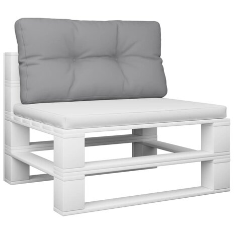 Palletkussen 80x40x12 cm stof grijs 3