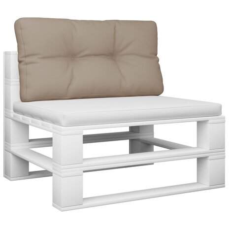 Palletkussen 80x40x12 cm stof taupe 3