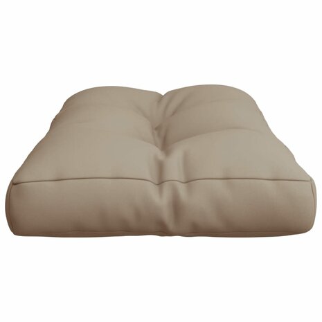 Palletkussen 80x40x12 cm stof taupe 6
