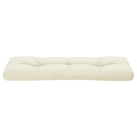 Palletkussen 120x40x12 cm stof crèmekleurig 5