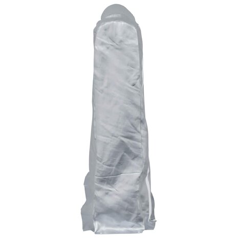 Haardhoutrek met regenhoes 150x25x150 cm gegalvaniseerd staal 7