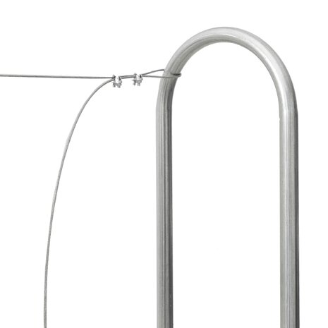 Haardhoutrek met regenhoes 150x25x150 cm gegalvaniseerd staal 9
