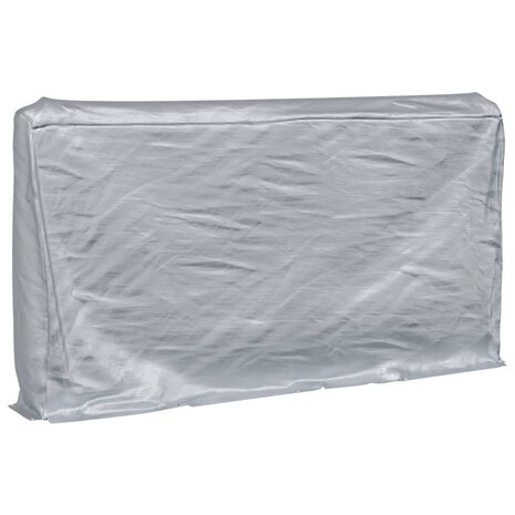 Haardhoutrek met regenhoes 250x25x150 cm gegalvaniseerd staal 8