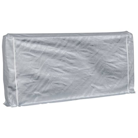 Haardhoutrek met regenhoes 300x25x150 cm gegalvaniseerd staal 2