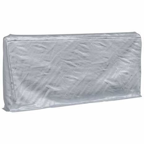 Haardhoutrek met regenhoes 300x25x150 cm gegalvaniseerd staal 8