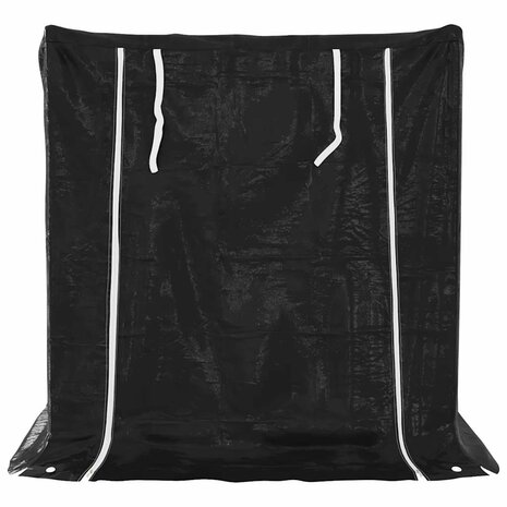 Haardhoutrek met regenhoes 101x61x110,5 cm gegalvaniseerd staal 4