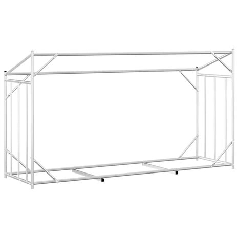 Haardhoutrek met regenhoes 200,5x60,5x110,5 cm staal 6