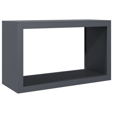 Haardhoutrek 100x40x60 cm staal antracietkleurig 6