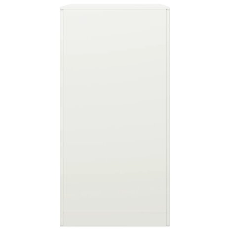 Haardhoutrek 60x40x80 cm staal wit 5