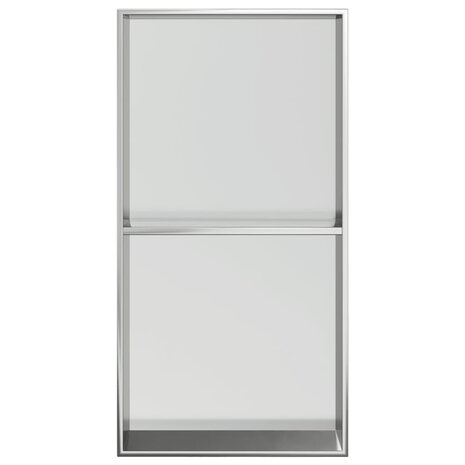 Douchenis 32x62x9 cm roestvrijstaal geborsteld zilverkleurig 4
