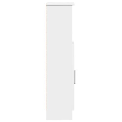 Badkamerkast met rolhouder 20,5x22x90 cm wit 6
