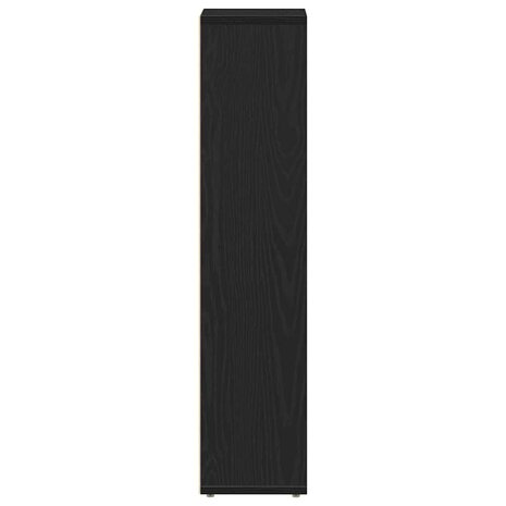 Badkamerkast met rolhouder 20,5x20x90 cm zwart 5