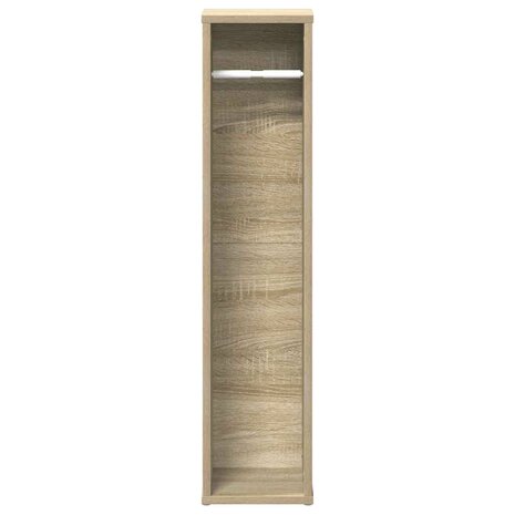 Badkamerkast met rolhouder 20,5x20x90 cm sonoma eikenkleurig 4