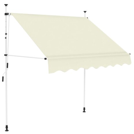 Luifel handmatig uittrekbaar 150 cm crème 1