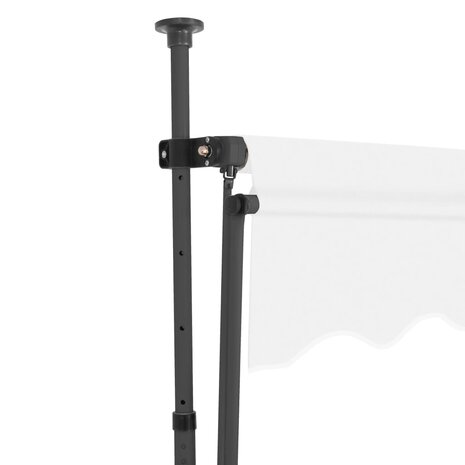 Luifel handmatig uitschuifbaar met LED 100 cm crèmekleurig 4