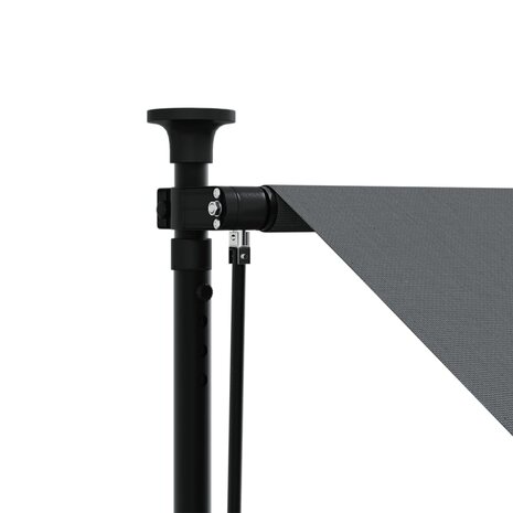 Luifel uittrekbaar 300x150 cm stof en staal antracietkleurig 8