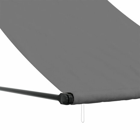 Luifel uittrekbaar 100x150 cm stof en staal antracietkleurig 7