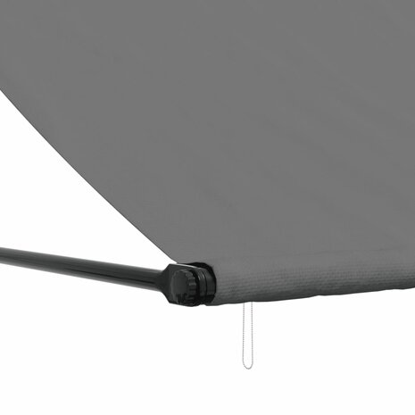 Luifel uittrekbaar 350x150 cm stof en staal antracietkleurig 7