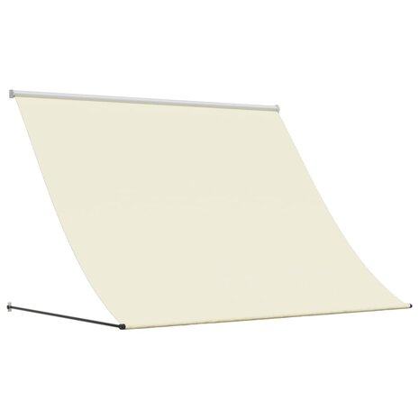 Luifel uittrekbaar 250x150 cm stof en staal crèmekleurig 2