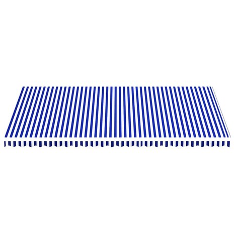 Vervangingsdoek voor luifel 6x3,5 m blauw en wit 3