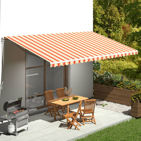 Vervangingsdoek voor luifel 6x3,5 m geel en oranje 1
