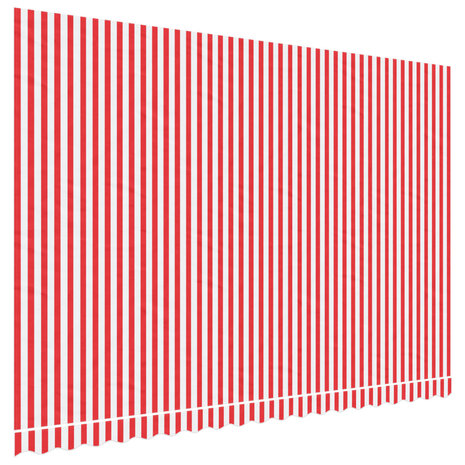Vervangingsdoek voor luifel gestreept 4,5x3 m rood en wit 2