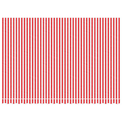 Vervangingsdoek voor luifel gestreept 4,5x3 m rood en wit 3