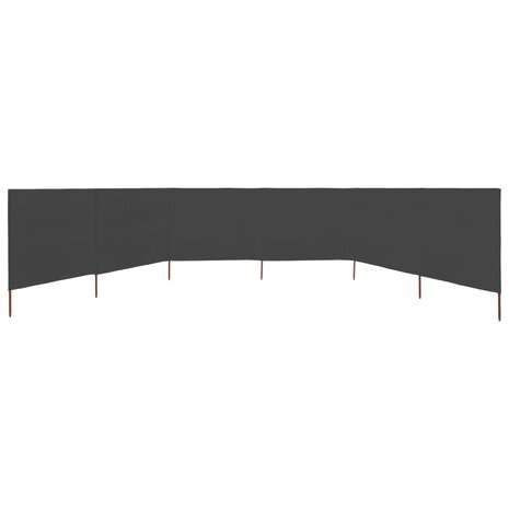 Windscherm 6-panelen 800x80 cm stof grijs 3