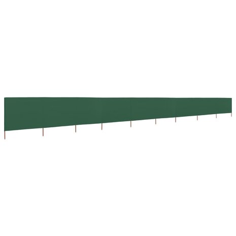 Windscherm 9-panelen 1200x160 cm stof groen 2