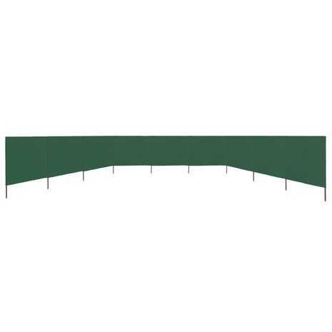 Windscherm 9-panelen 1200x160 cm stof groen 3