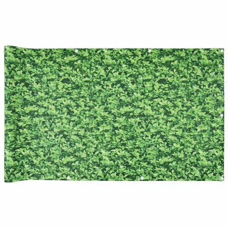 Balkonscherm plantpatroon 500x75 cm PVC groen 2