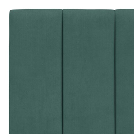 Bed met matras fluweel donkergroen 90x200 cm 6