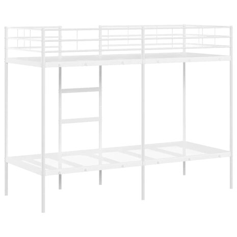 Stapelbed zonder matras 75x190 cm staal wit 7