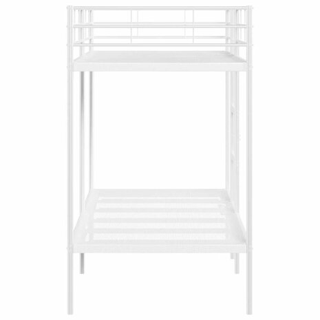 Stapelbed zonder matras 100x190 cm staal wit 6