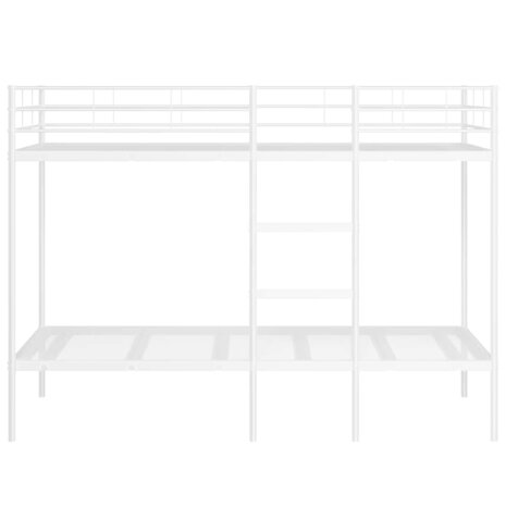 Stapelbed zonder matras 107x203 cm staal wit 5