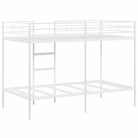 Stapelbed zonder matras 107x203 cm staal wit 7