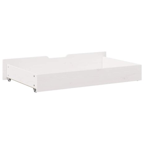 Bedlades 2 st 90x55x17 cm massief grenenhout wit 6