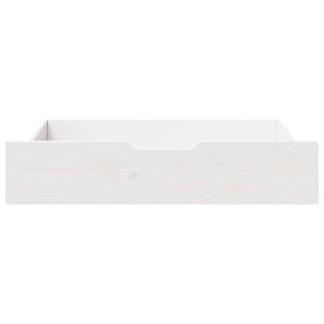 Bedlades 2 st 85x55x17 cm massief grenenhout wit 3