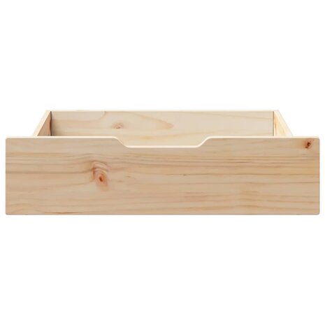Bedlades 2 st met wieltjes 75x55x17 cm massief grenenhout 3
