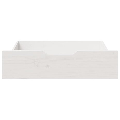 Bedlades 2 st 75x55x17 cm massief grenenhout wit 3