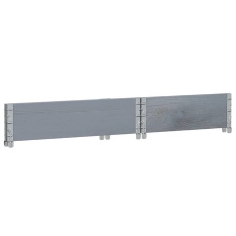 Plantenbak 80x60 cm massief grenenhout grijs 6